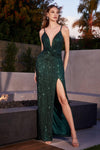 Prom Dresses Spaghetti Strap Prom Dress Emerald