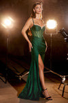 Prom Dresses Long Fitted Prom Dress Emerald