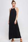 Formal Dresses Long Halter Neck Dress Black 