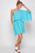 Cocktail Dresses Short One Shoulder Dress Seafoam