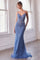 Prom Dresses Fitted Formal Long Prom Dress Blue