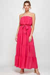 Formal Dresses Long Strapless Maxi Dress Fuchsia