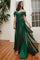 Formal Dresses Off Shoulder Formal Dress Emerald