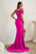 Prom Dresses Long Sleeveless Evening Gown Fuchsia