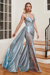 Prom Dresses Sleeveless Prom Dress Dusty Blue