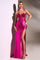 Cinderella Divine CDS419 Strapless Fitted Long Evening Gown Fuchsia