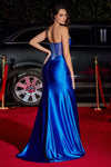 Prom Dresses Strapless Long Fitted Prom Dress Royal