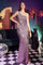 Prom Dresses sparkling Long One Shoulder Prom Dress Metallic Pink