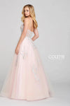 Prom Dresses Formal Long Prom Applique Dress Pink/Multi