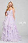 Prom Dresses Glitter Formal Long Prom Applique Dress Lilac