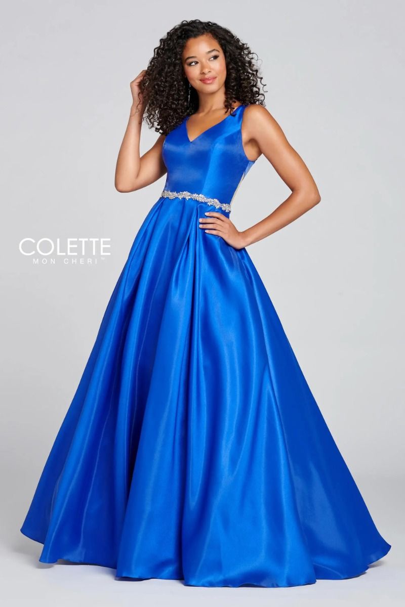 Prom Dresses Long Formal Cutout Prom Pockets Dress Royal Blue