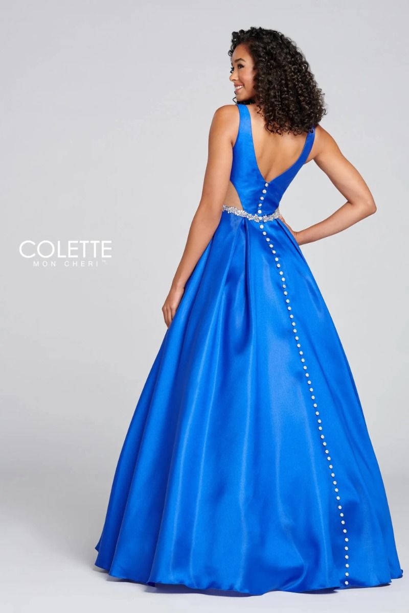 Prom Dresses Long Formal Cutout Prom Pockets Dress Royal Blue