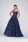 Prom Dresses Sequin Long Prom Beaded Formal Ball Gown Midnight