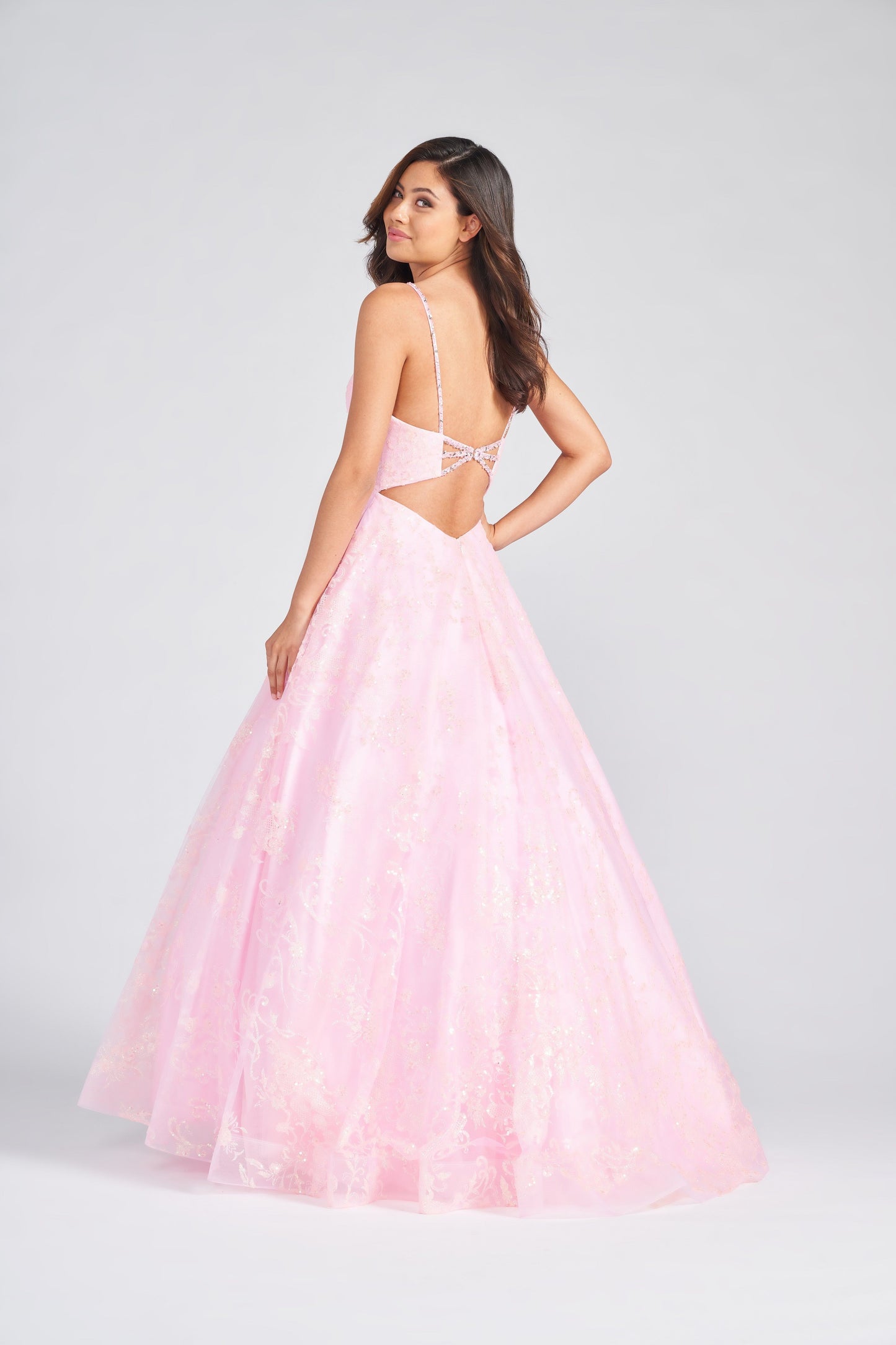 Prom Dresses Sequin Long Prom Beaded Formal Ball Gown Petal