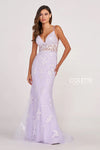 Prom Dresses Long Fitted Prom Beaded Formal Dress Lilac