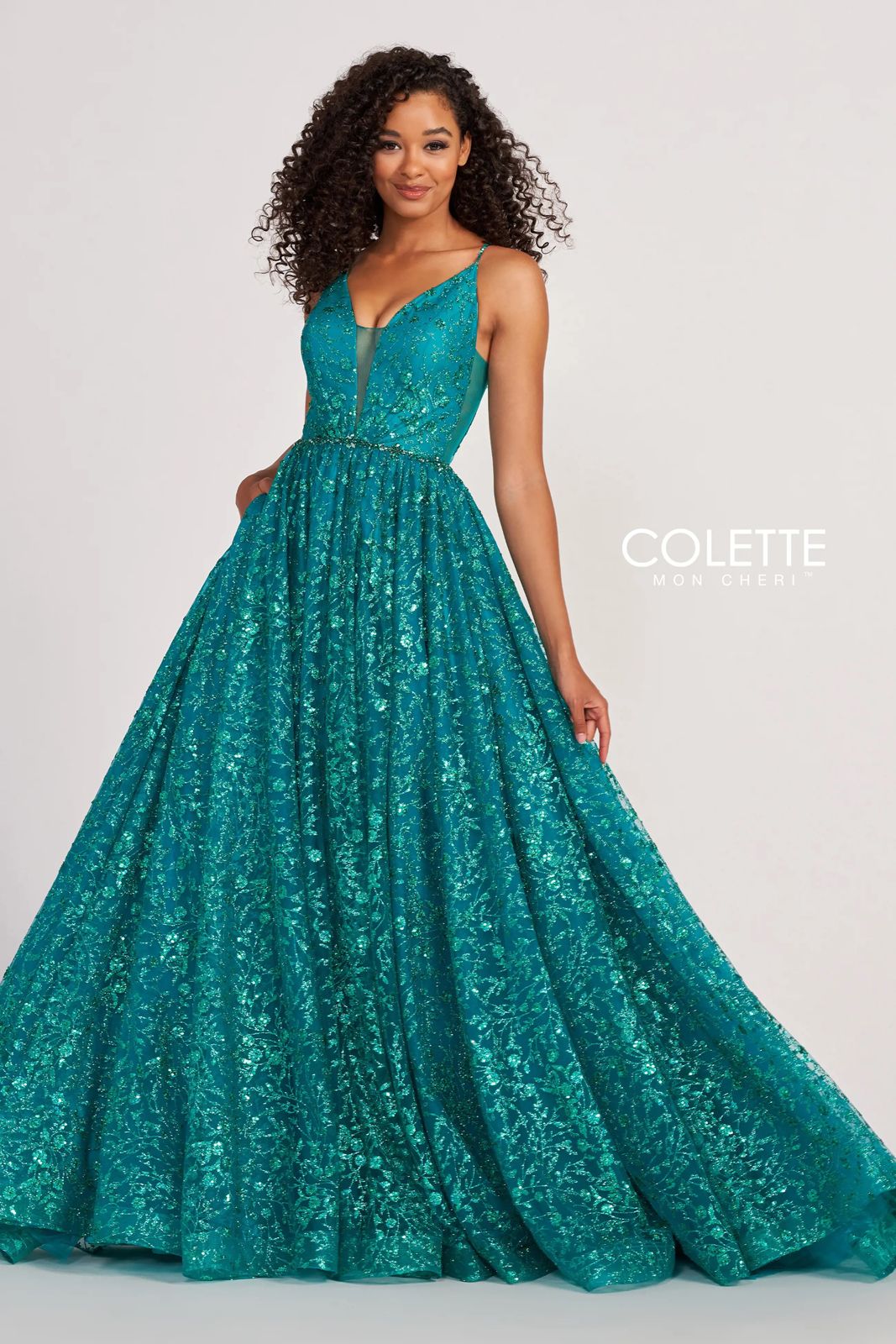 Prom Dresses Prom Long Formal Glitter Ball Gown Emerald