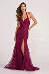 Prom Dresses Long Fitted Formal Halter Prom Dress Cabernet