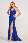 Prom Dresses Long Fitted Formal Halter Prom Dress Royal Blue