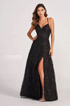 Prom Dresses Halter Long Formal Beaded Prom Dress Black