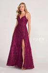 Prom Dresses Halter Long Formal Beaded Prom Dress Cabernet