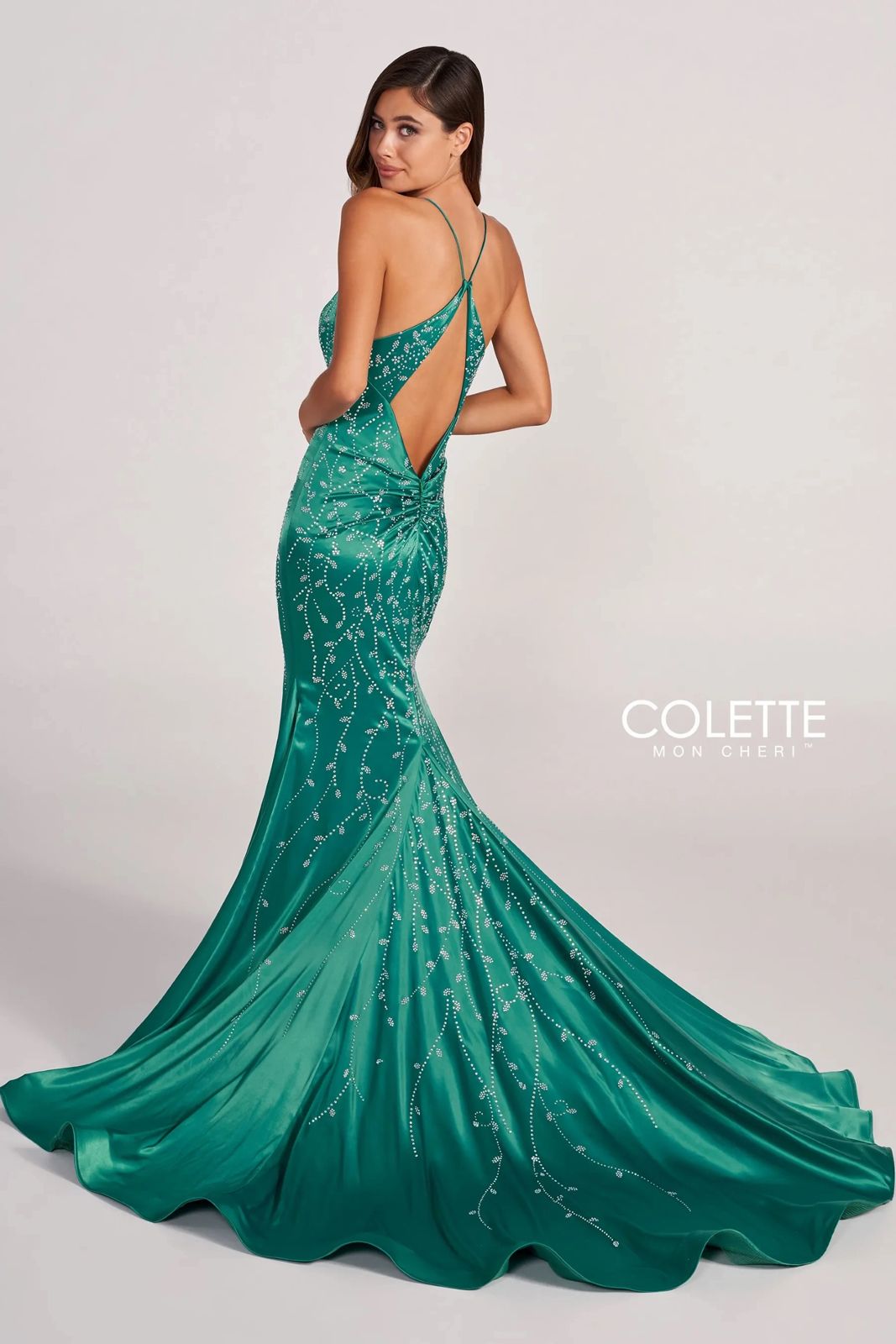 Prom Dresses Prom Cut Out Formal Mermaid Long Dress Jade