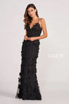 Prom Dresses Long Formal 3D Flowers Prom Dress Black