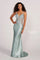 Prom Dresses Sequin Long Formal Applique Prom Dress Sage