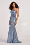 Prom Dresses Long Prom Sequin Formal Dress Steel Blue