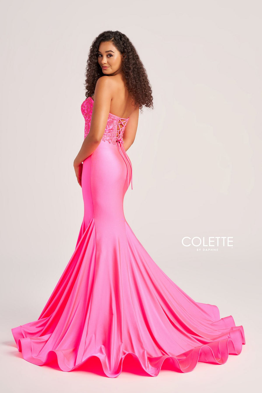 Prom Dresses Prom Long Applique Formal Mermaid Dress Pink