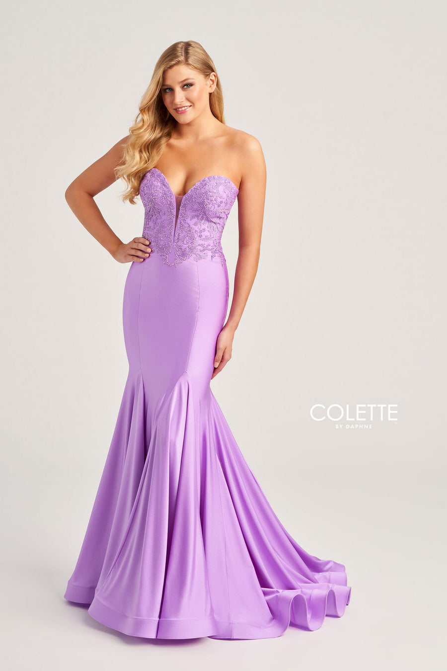 Prom Dresses Prom Long Applique Formal Mermaid Dress Violet