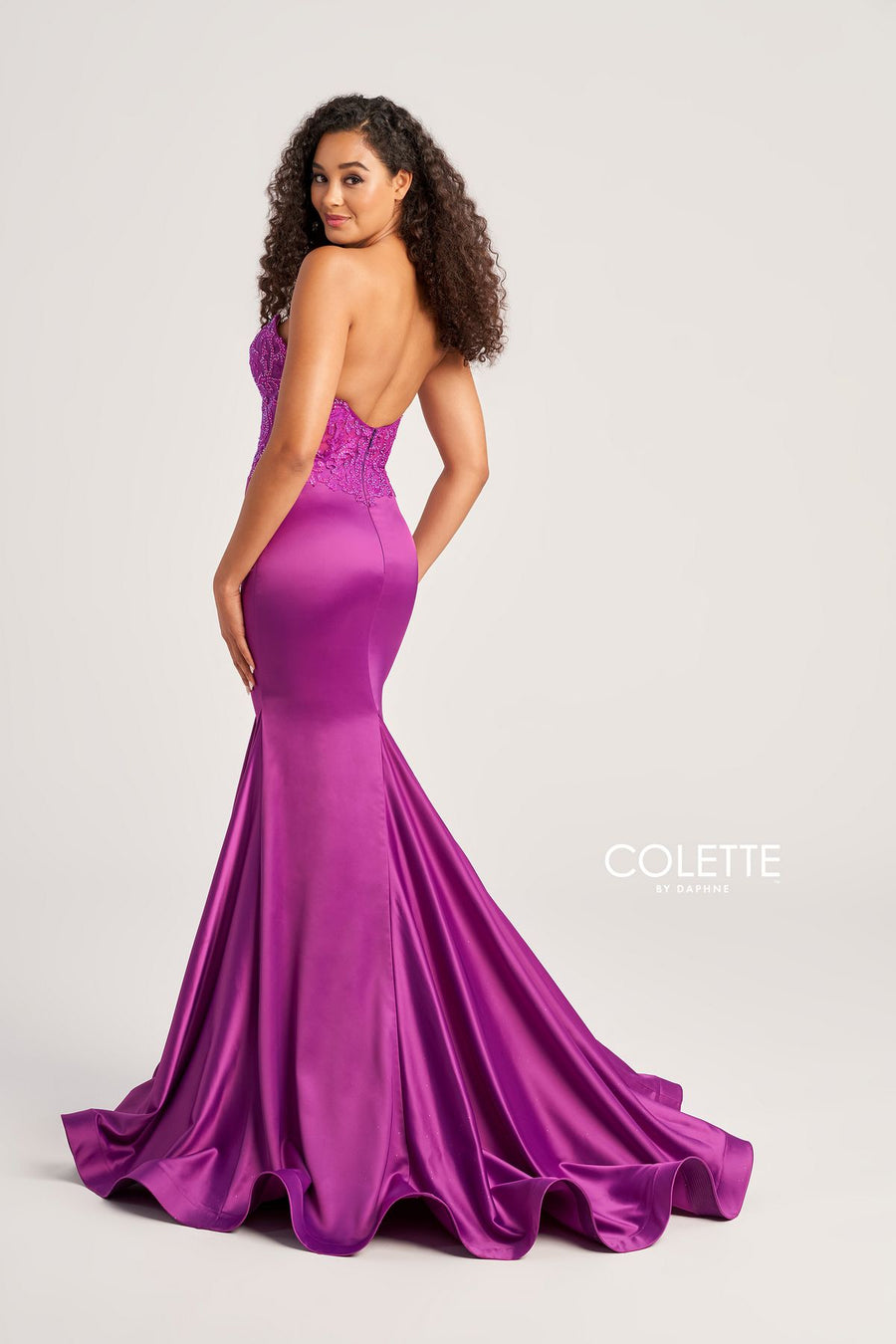 Prom Dresses Mermaid Prom Long Stones Formal Dress Amethyst