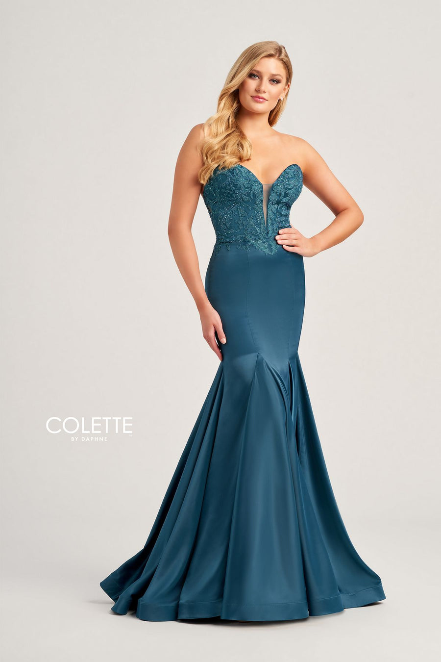 Prom Dresses Mermaid Prom Long Stones Formal Dress Teal