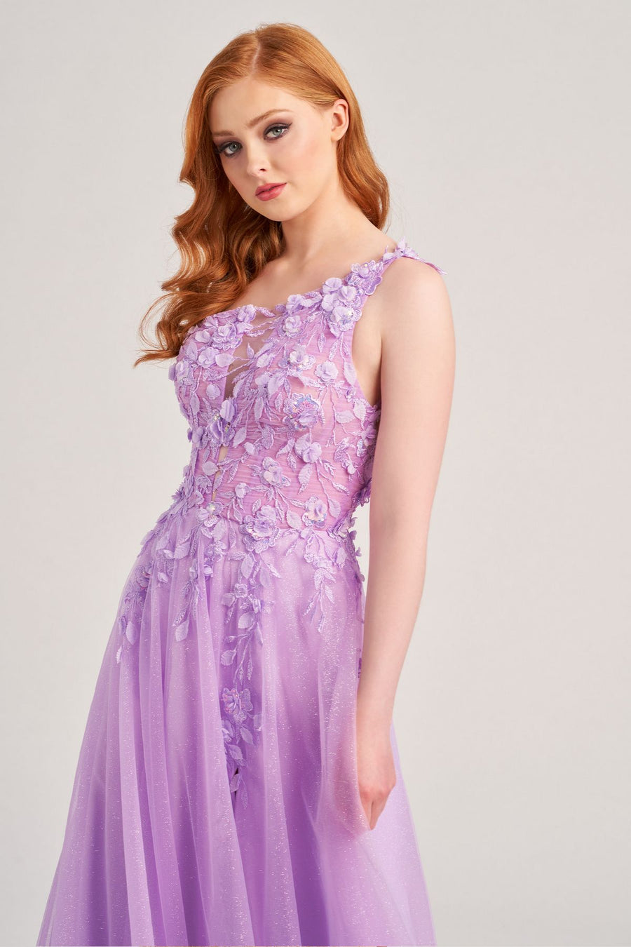 Prom Dresses Long Formal Applique Prom Dress Lilac