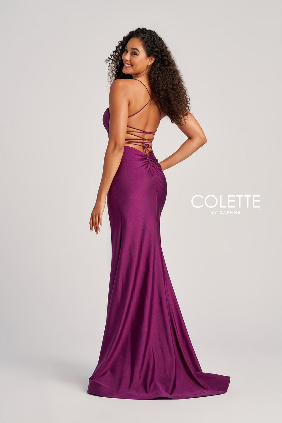 Prom Dresses Boned Long Formal Mermaid Prom Dress  Plum