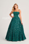 Prom Dresses Sequin Long Formal Prom Ball Gown  Spruce