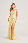 Prom Dresses Long Formal Sequin Prom Mermaid Dress Yellow