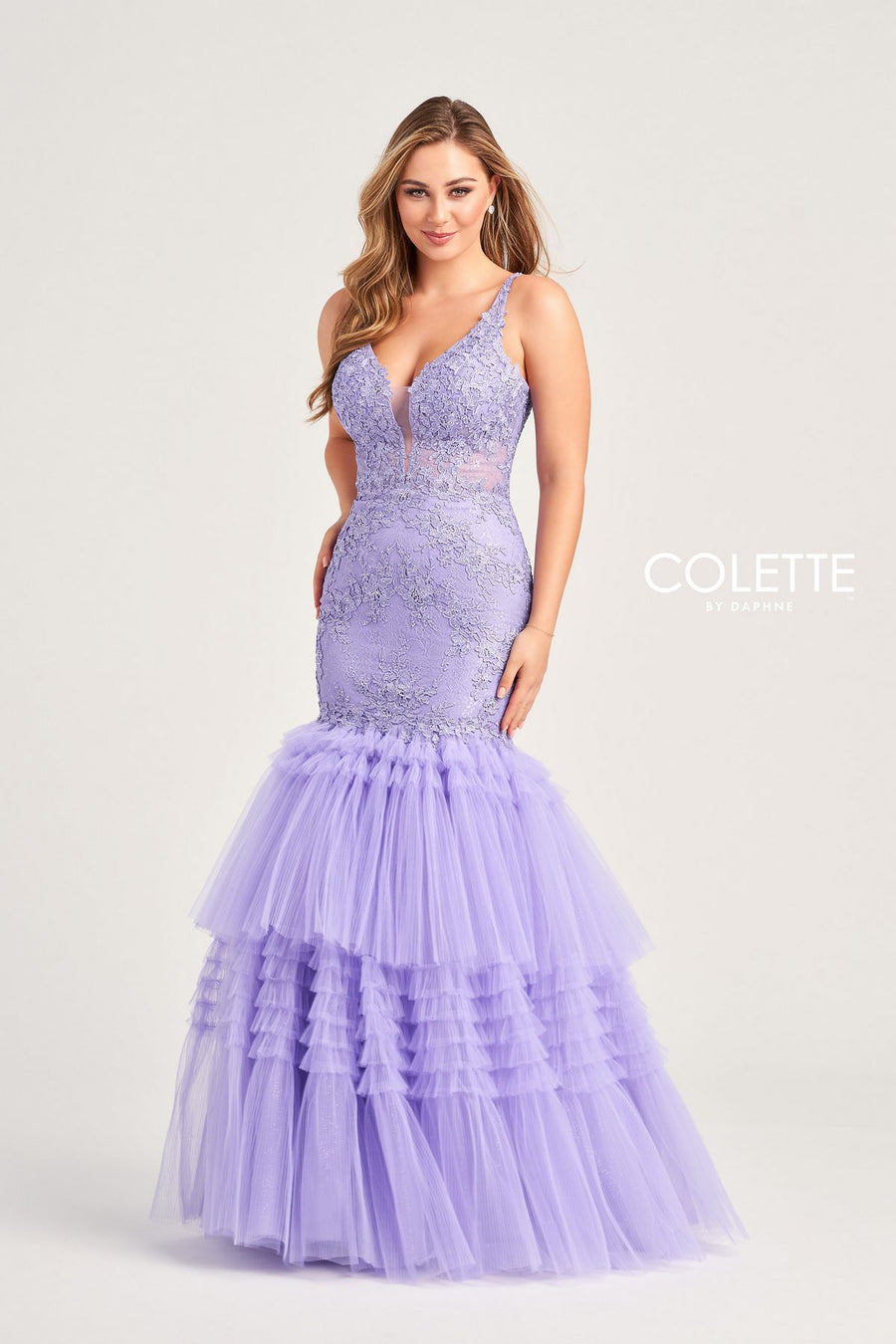 Prom Dresses Glitter Prom Long Applique Formal Trumpet Dress Violet