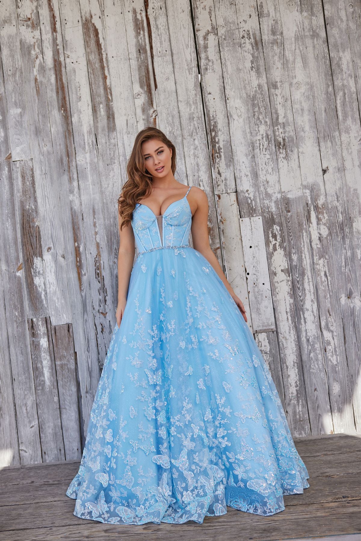 Prom Dresses Long Glitter Formal Prom Dress Blue