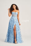 Prom Dresses Glitter Long Formal Prom Dress Light Blue