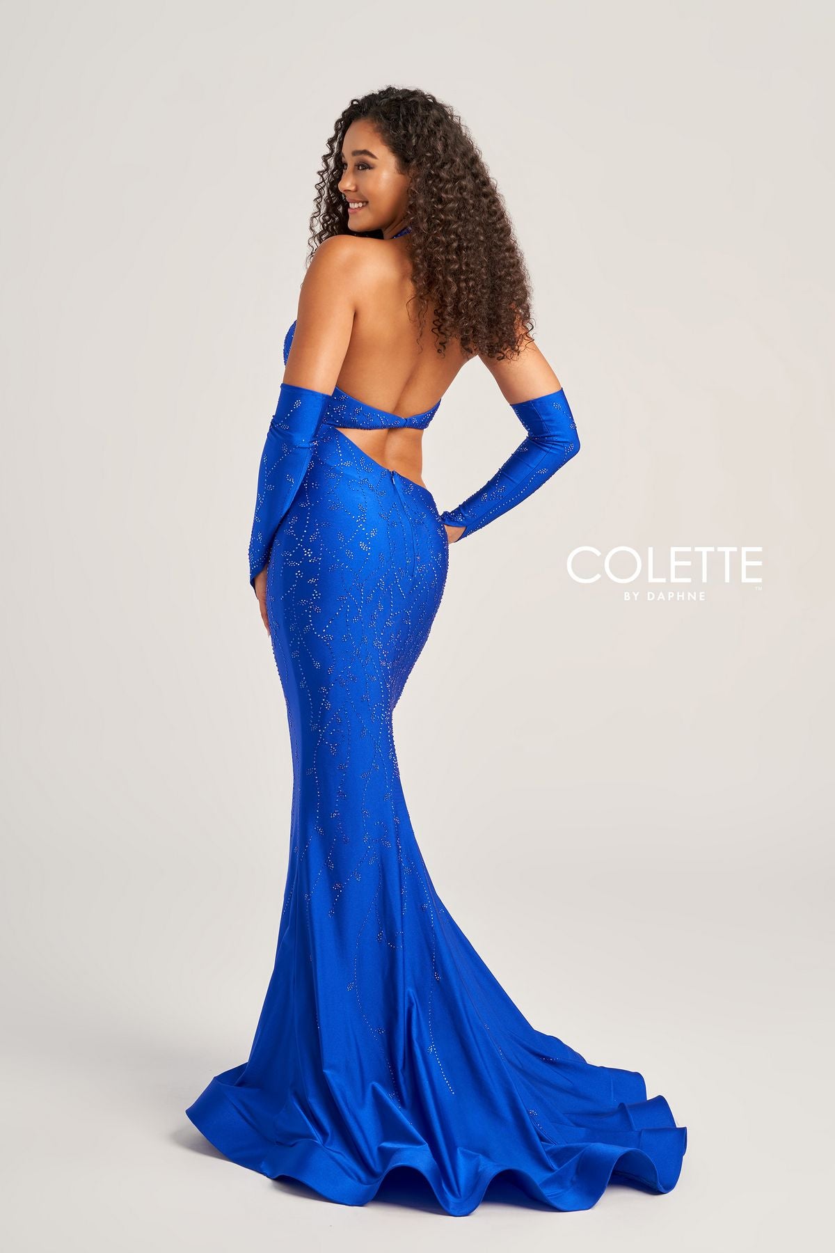 Prom Dresses Cut Out Long Formal Mermaid Prom Dress Royal Blue