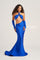 Prom Dresses Cut Out Long Formal Mermaid Prom Dress Royal Blue