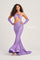 Prom Dresses Cut Out Long Formal Mermaid Prom Dress Violet