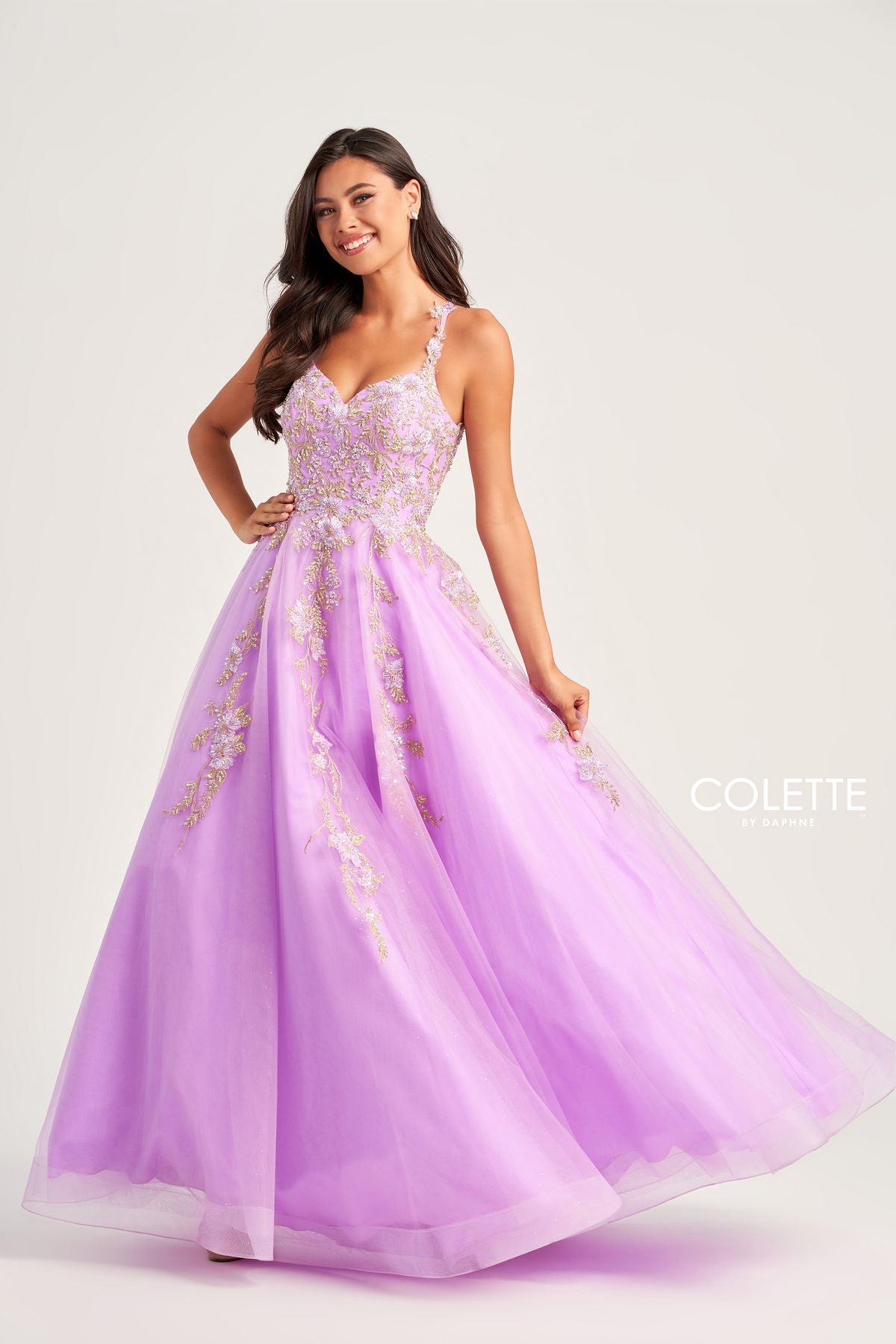 Prom Dresses Long Prom Formal Beaded  Ball Gown Lilac