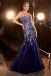 Prom Dresses Mermaid Long Prom Dress Navy