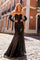 Prom Dresses Glittered Long Prom Gown Black