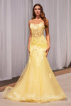 Prom Dresses Mermaid Long Prom Dress Yellow