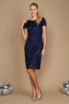 Cocktail Dresses Short Lace Formal Evening Cocktail Dress Navy