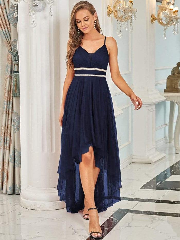 Plus Size High Low Long Formal Dress