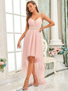 Plus Size High Low Long Formal Dress