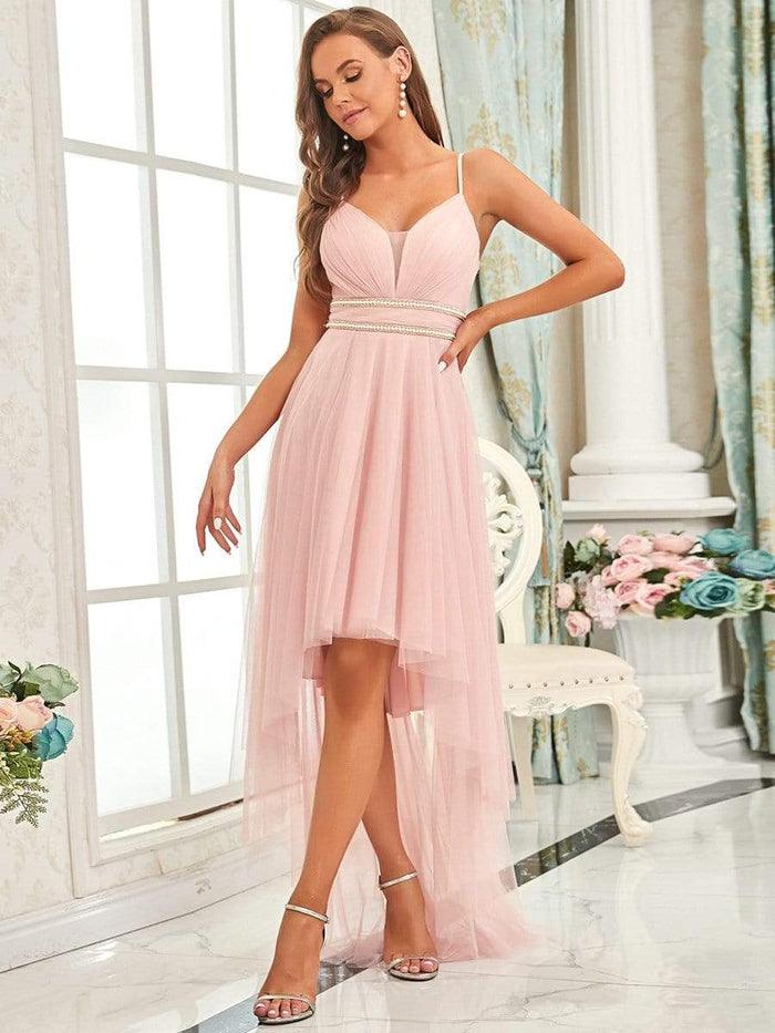 Plus Size High Low Long Formal Dress